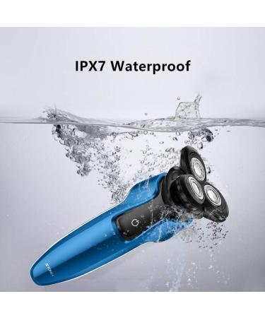 Electric Razor Men USB Quick Rechargeable Electric Shaver 3in 1 Wet & Dry Rotary Shavers with Nose Hair Trimmer and Beard Trimmer - Buy Online on GoSupps.com