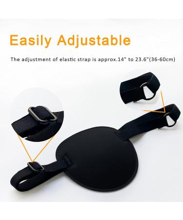 2PCS Adjustable Eye Patches for Amblyopia & Lazy Eye | Soft Medical Eye Patch Set - Black & Leopard Print for Kids & Adults - Buy Online on GoSupps.com