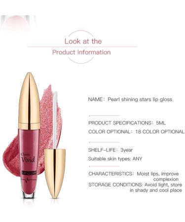18 Colors Long-Lasting Diamond Lipstick & 3D Shining Stars Gloss - Waterproof Metallic Liquid Lip Gloss - Buy Online on GoSupps.com