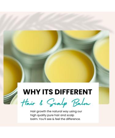 Naturally Solved Hair Growth Balm with Castor Oil & Rosemary Oil for Hair Growth: Blended for Fuller Thicker Hair - Includes Shea Mango Almond Jojoba Rice Bran Hemp and Coconut Oils - Buy Online on GoSupps.com