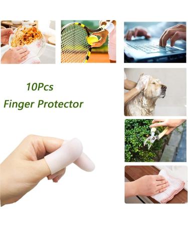 Silicone Gel Finger Protectors - Small Finger Caps for Pain Relief (Pack of 10) - Buy Online on GoSupps.com