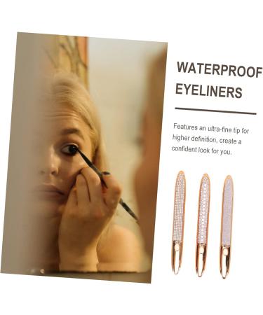 Mipcase 3pcs Eyeliner Lash Tools Brown Eye Pencil Portable Makeup Pens Makeup Supplies Miss Pretty Stamp 1 count (Pack of 1) Assorted Color - Buy Online on GoSupps.com