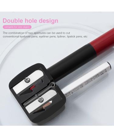 BCZR 4-Piece Makeup Sharpener Set | Double-Spitzer & Pencil Sharpener | Lipliner Tool with Container (Black) - Perfect for Precision Makeup Application - Buy Online on GoSupps.com