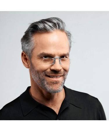 Nooz Templeless Reading Glasses Unisex | Rectangular Design | 6 Colors | 5 Diopters - Gray 1 Diopter - Buy Online on GoSupps.com