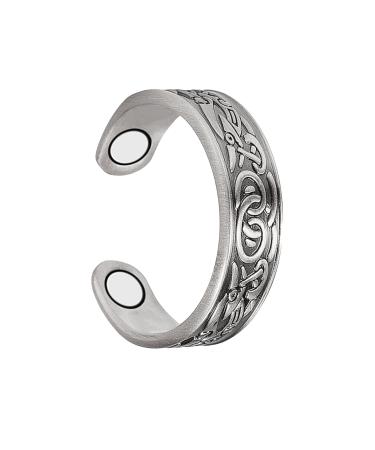 Magnetic therapy joint bone ring magnetic jewelry can relieve arthritis and migraines carry gift box (I)