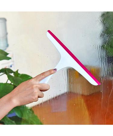 3 Pcs Shower Window Squeegee Silicone Handheld Wiper Car Squeegee Window Cleaner for Bathroom Home Mirrors Floor Window Car Glass (3pcs Rose red) - Buy Online on GoSupps.com