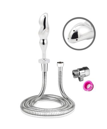 Shower Douche Enema Kit - 5 Hole Shower Douche Cleansing System Regulator and 59inch Hose