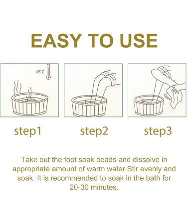  4 bags Foot Spa Soak Beads for Stress Relief Bee Bath Foot Soak for Hard Skin Healthy Feet Skincare Set for Women Bee venoms Slimming Bead Bags - Buy Online on GoSupps.com