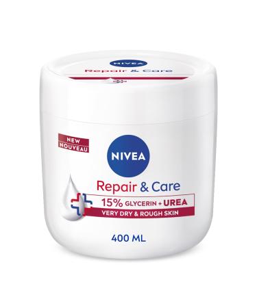 NIVEA Repair & Care Cr me l'ur e (400 ml) cr me hydratante en profondeur hydrate la peau s che avec de l'ur e et de la glyc rine pendant 72 heures id ale pour le corps les mains et le visage