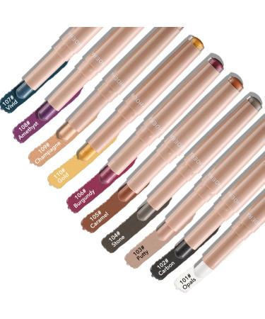 MEICOLY Creamy Eyeshadow Stick Matte Waterproof Eye Brightener Pencil - 105 Caramel - Buy Online on GoSupps.com