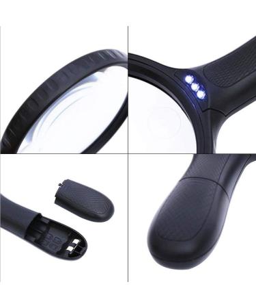 Reading Reading Magnifier HD Optical Resin Lens with 3LED Light 138mm Oversized Gift Room Decoration Made in China - Buy Online on GoSupps.com