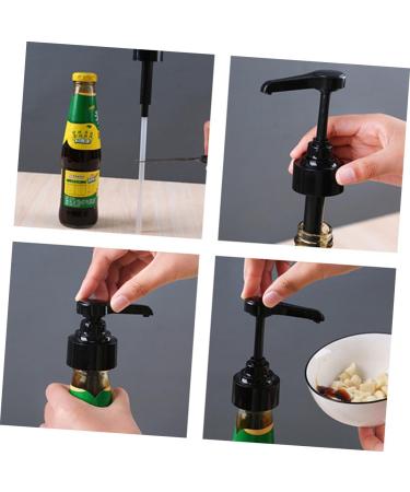 Alipis 2pcs Sauce Nozzle Plastic Oil Bottle for Pump White+black Press Sprayer Kitchen Oyster Heads 37*7.5*3cm As Shown - Buy Online on GoSupps.com