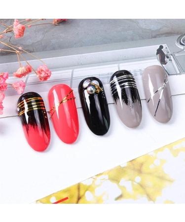 20 Rolls Gold & Silver Striping Tape | Nail Art Sticker Polish Transfer | Adhesive Foils for Manicure Decoration - Buy Online on GoSupps.com