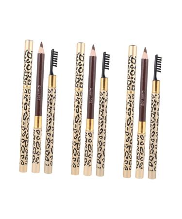 LALAFINA 6 Pcs Dark Brown Eyeliner Waterproof Eyeliner Makeup Pencil Eyebrow Pencil Miss Cosmetic 1 count (Pack of 1) Picture 1x3pcs