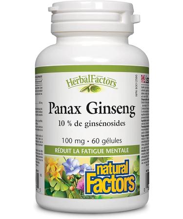 Natural Factors Panax Ginseng 60 Softgels - Energize & Revitalize Naturally - Buy Online on GoSupps.com
