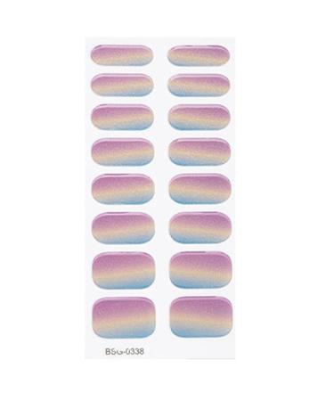 Semi Cured Gel Nail Polish Strips Adhesive Gel Nail Art Stickers Lasting Glitter Gel Nail Wraps Sticker with Nail File Semi Cured Gel Nail Stickers for Toes White with Uv Light Bsg0338