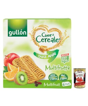 Italian Gourmet E.R. Gull n Cuor di Cereale Take Away Multifrutta Set of 6 Servings 24 g + Tomato Pulp 400 g