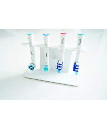 OCTOPODIS Stainless Steel Toothbrush Head Holder - Compatible with Oral-B, Sonicare, Waterpik | Adhesive & Free-Standing (White) - Buy Online on GoSupps.com