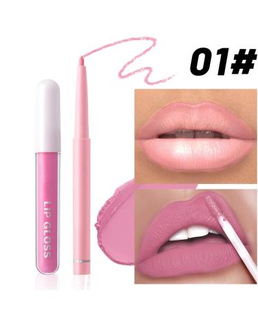  yztju Lip Pencil and Lipstick Set Plumping Lip Set | Luxurious plumping lip kit long-lasting liquid lipstick set 6 lip pencils + 6 lipsticks - Buy Online on GoSupps.com