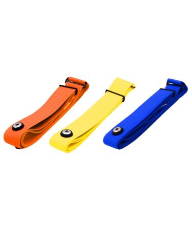 Yokomu 3pcs for Heart Rate Chest Strap Adjustable Elastic Strap for Sports Wireless Monitor Rate Belt C