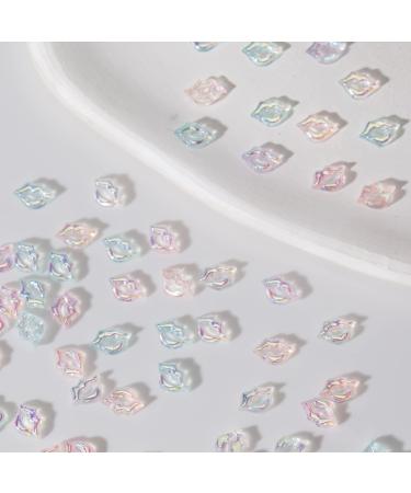 100 PCS 3D Lips Charms Kawaii Nail Rhinestones - Valentine's Day Nail Art Decoration - Buy Online on GoSupps.com