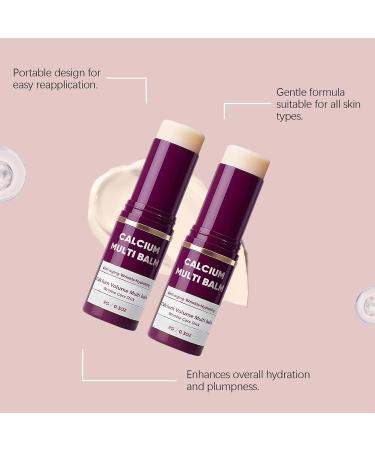 Baume Multi-Actions Calcium Baume Multi-Actions Calcium Volume Stick Hydratant au Collag ne Cor en Hydratant et Raffermissant Convient aux Yeux au Cou et au Visage 2PC - Buy Online on GoSupps.com