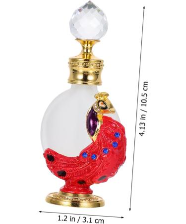 Ipetboom 1pc Peacock Essential Oil Bottle Small Spray Bottle Essential Oil Perfume Bottle Ladies Perfume Empty Bottle for Perfume Arabian Perfume Oil Women Travel Vintage Ornaments Glass - Buy Online on GoSupps.com