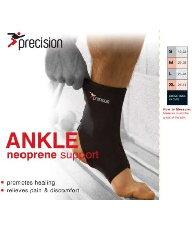 Buy Precision Training Neoprene Ankle Support - Black/Red Medium | Best International Shipping - Buy Online on GoSupps.com
