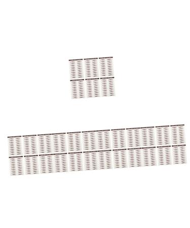 Baluue 30 Pcs Eyebrow Stickers Brown Eyebrow Sticker Makeup Stickers Brown Eyebrow Tattoos Eyebrows Soy Ink