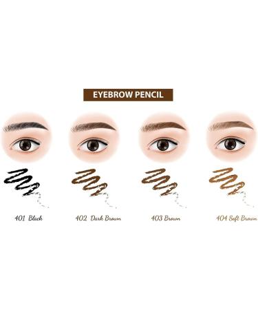 Beauty Forever True Kohl Waterproof Eyebrow Pencil - 404 Soft Brown | Definer with Sharpener, Matte Finish, Long Lasting & Natural Look - Buy Online on GoSupps.com