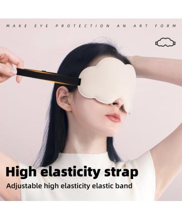 Buy 3D Sleep Eye Mask for Men & Women | Zero Intraocular Pressure | 100% Light Shielding Travel Eye Mask in Beige - Buy Online on GoSupps.com