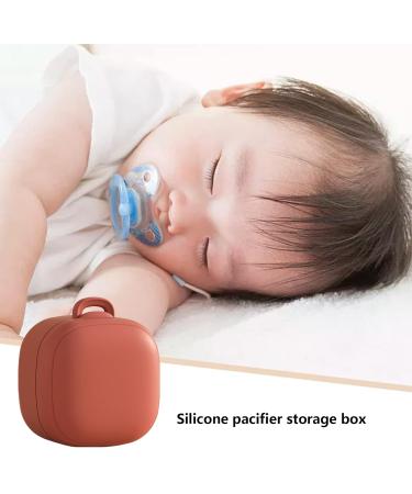 Portable Silicone Pacifier Bag for Babies - Travel-Friendly Pacifier Holder in Bright Red | Ideal for Diaper Pockets - Buy Online on GoSupps.com