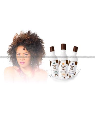 Leche Pal Pelo Rizos/Afro Specialized Set - Shampoo, Hair Repair Mask, Thermalprotectant - 14.9oz-440ml x3 - Buy Online on GoSupps.com