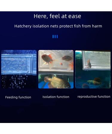 BRYHZKCM 2pcs Fish Hatchery Breeder Box - Large 10x6x6 Nylon Mesh Separation Net with Suction Cup - Buy Online on GoSupps.com