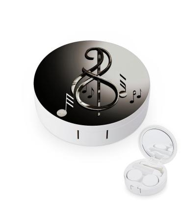 Contact Lens Case Music Symbol Portable Travel Contact Lens Box Contact Lens Storage Box