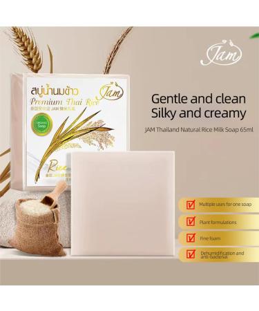 Maruomiki 10pcs Thai Rice Soap 65g - Handmade Rice Milk & Goat Milk Whitening Soap (Pack of 5) - Buy Online on GoSupps.com