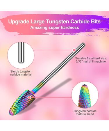 URAQT 11pcs Tungsten Carbide Nail Drill Bits Set - Electric Nail Files Kit for Acrylic Gel Nails - Less Dust Cuticle Polishing Bits - Manicure Pedicure Drill Tool - 3/32 Size - Buy Online on GoSupps.com