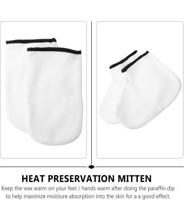 Moufles Hydratants Mains et Pieds en Paraffine Blanche 2 Paires paisses pour Bain Spa Exfoliants Conservation Chaleur Soins Peau Professionnels et Usage Domestique Soin - Buy Online on GoSupps.com
