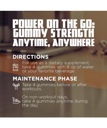 Old School Labs 5000mg Creatine Monohydrate Gummies Optimized for Men and Women Supports Lean Muscles & Recovery Energy & Stamina - Real Creatine and Third Party Tested 30 Servings 120 Ct 120 Count (Pack of 1) - Buy Online on GoSupps.com