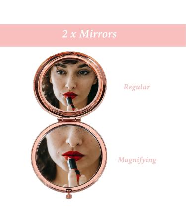 Inspirational Christian Compact Makeup Mirror for Women - Bible Verse Gift for Daughter, Sister, Friends - Ideal for Birthdays, Christmas, Baptism - Religious Stocking Stuffer - Buy Online on GoSupps.com