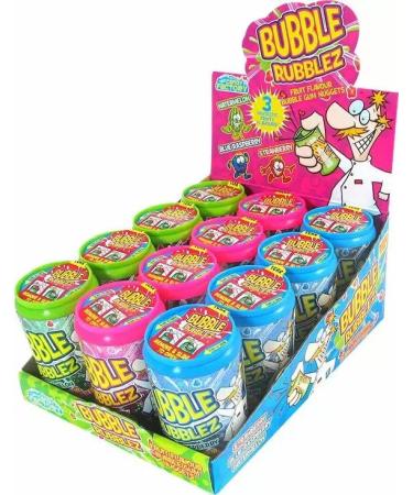 Bubble Rubblez Bubblegum - 12 (Box) Bubblegum Sweets 12 count (Pack of 1)