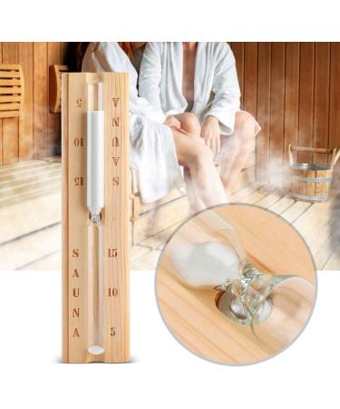 Gloglow Sauna Equipment - Timer Thermometer & Wooden Accessories for Spa | 15-Minute Countdown Clock - Buy Online on GoSupps.com