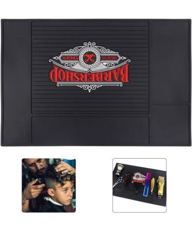 Barber Station Mat PU Skid Proof Mat Hairdressing Tools Storage Mat for Baber 45x30cm Hairstyling Tool Pad - Buy Online on GoSupps.com