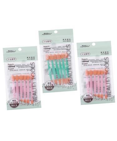 NOLITOY 3 Sets Eye Shadow Brush Paintbrushes Eye Shadow Sponge Applicator Brush Eyeshadow Make up Travel 7.4X1cmx3pcs As Shownx3pcs