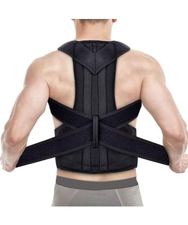 Posture Corrector for Women Men Back Support Brace with Spine Support Breathable Adjustable Neck Shoulder Lumbar Brace for Pain Relief (Size : X-Large) (X) - Buy Online on GoSupps.com
