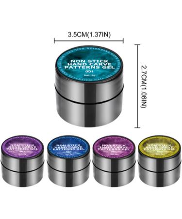 Nail Reconstruction Gel Kit - Solid Sculpting Gel in 5 Shades Washable Sculpting Gel for Nail Extensions 3D Design and Sculpting | Professional Manicure Set with - Buy Online on GoSupps.com