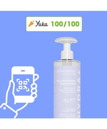  Alphanova ALPHANOVA THERMAL CARE HYDRA+ Cleansing Micellar Water - Hyaluronic Acid - Natural - Certified Organic - ECOPUSH Bottle 400 ml - Buy Online on GoSupps.com