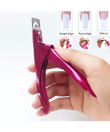 CTPC 10pcs Nail Tips Clips & Fake Nail Clipper Set | Quick Building Poly Gel Extensions | Manicure & Nail Art Tools Kit - Buy Online on GoSupps.com
