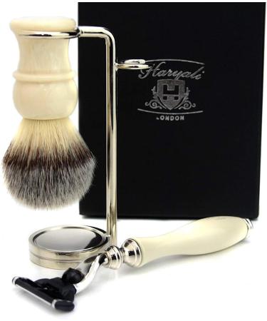 Premium Men's Shaving Brush & Wet Care Set | Razor & Stand Included - Perfect Gift for Grooming - Buy Online on GoSupps.com