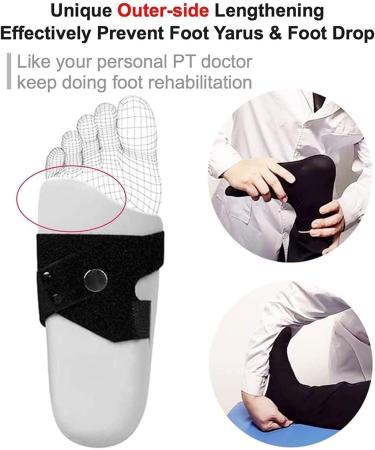 Adjustable Foot Drop Orthosis - X-Large Left Foot Stabilizer & Support | Sleep Ankle Brace for Optimal Posture - Buy Online on GoSupps.com
